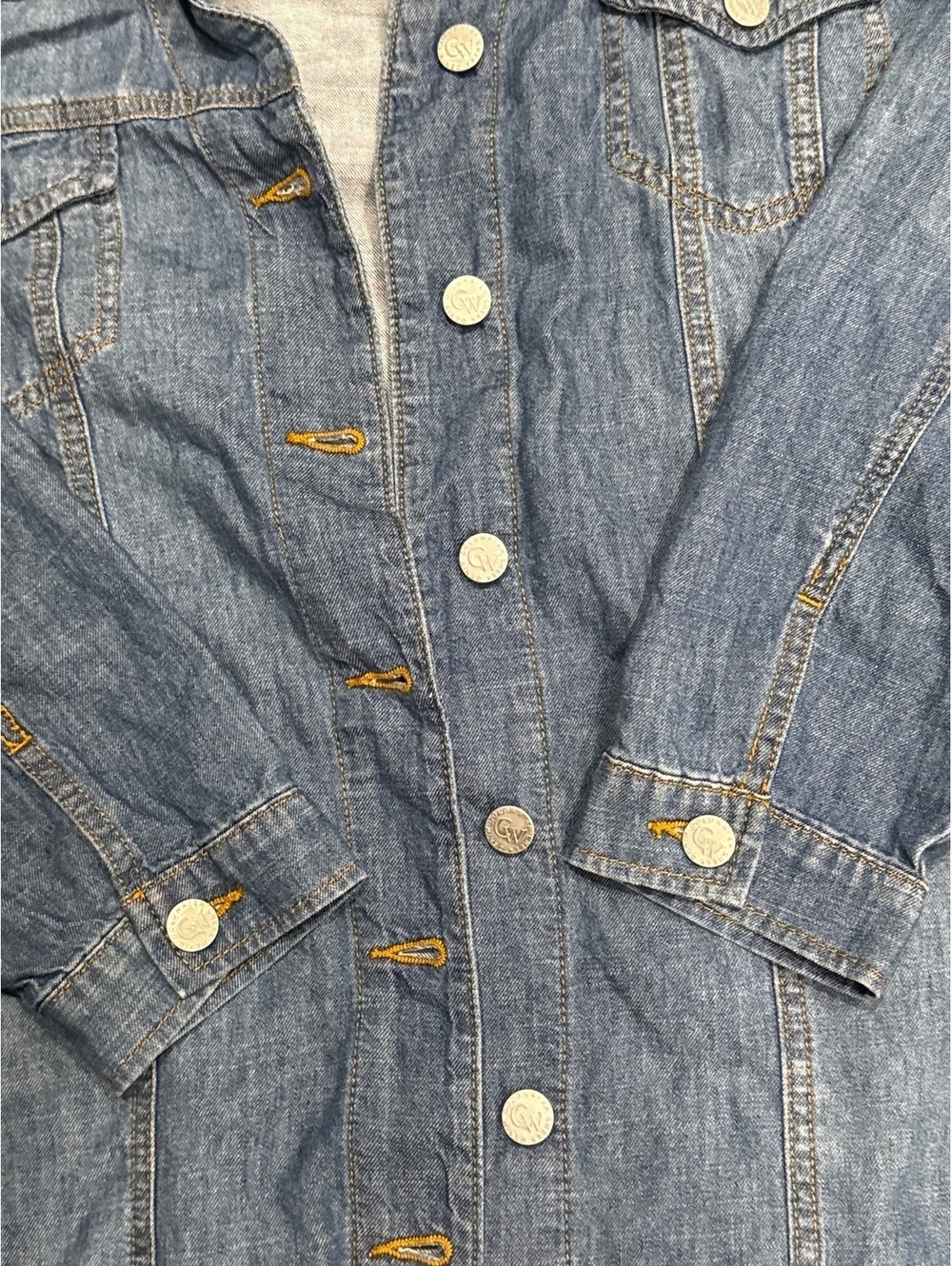 Coldwater Creek Denim Button-Up Long Dress XL - Picture 4 of 5